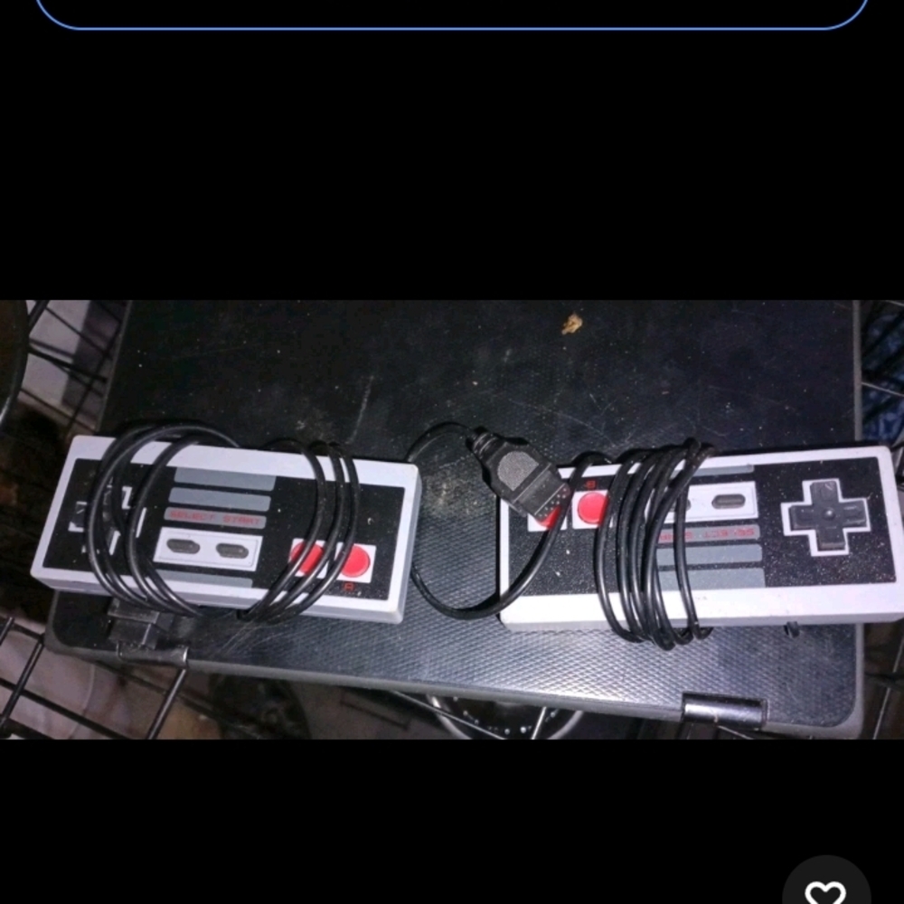 Nintendo Black and Gray Retro Controllers